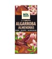 Tableta algarroba con almendras bio - 70gr