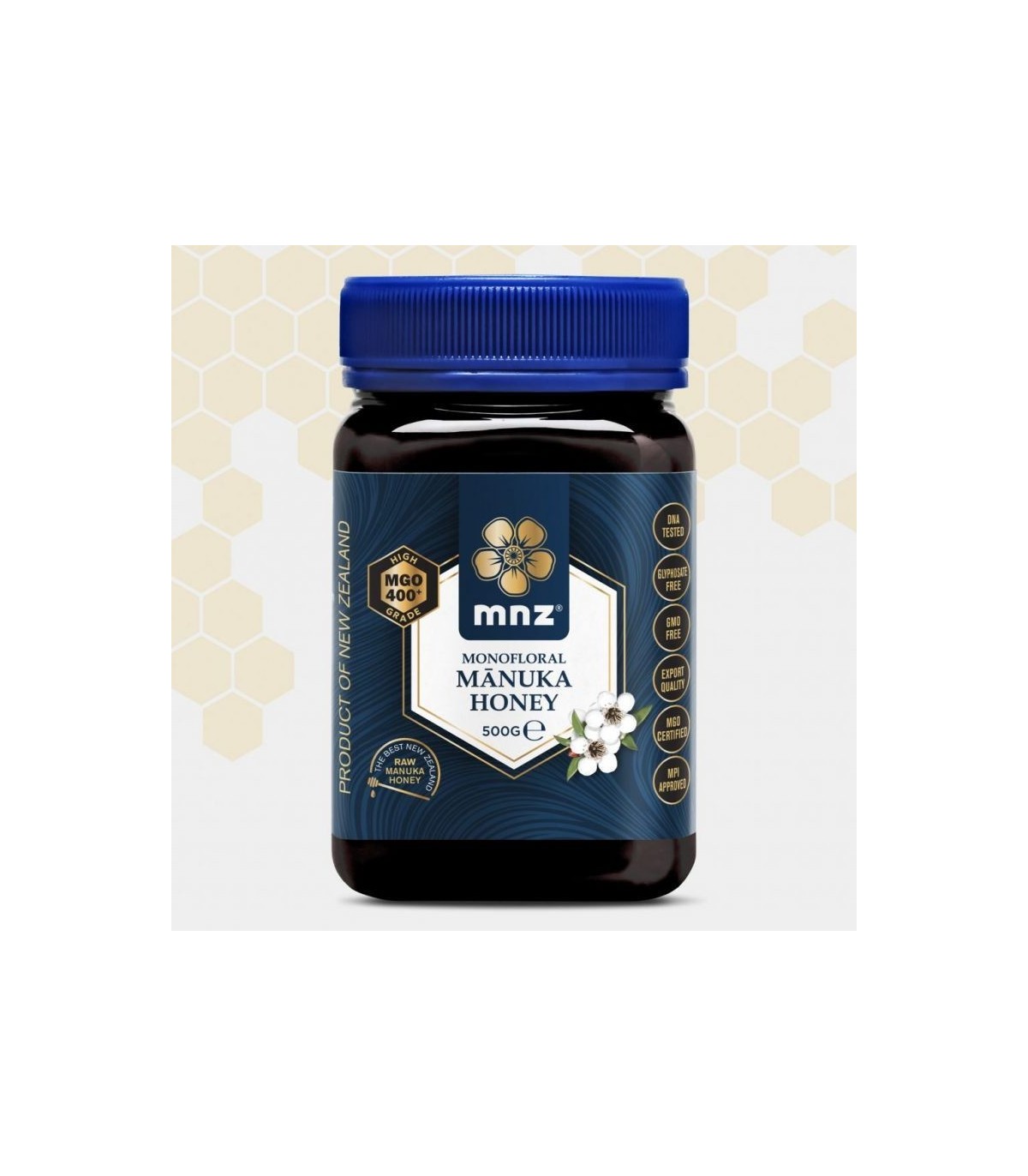 MANUKA WORKD MANUKA RAW MONOFLORAL MGO400+ 500 GR
