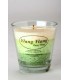 Vela vaso de cristal de cera vegetal  perfumada Ylang-Ylang