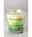 Vela vaso de cristal de cera vegetal  perfumada Ylang-Ylang