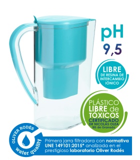 Jarra Alkanatur  Zeolita Clinoptilolita con 1 filtro  (duración 400 litros)