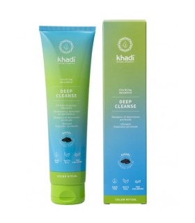 Khadi champú limpieza profunda detox 150 ml con carbón activado natural