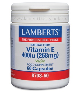 Vitamina E Natural 400 UI - 60 cápsulas