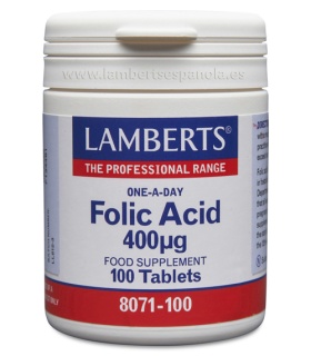 ACIDO FOLICO 400 ug. 100 tabletas.