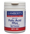 ACIDO FOLICO 400 ug. 100 tabletas.