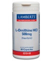 L-Ornitina 500 mg en forma libre. Aminoácido no esencial