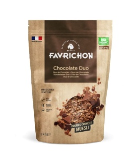 FAVRICHON CRUNCHY MUESLI DUO DE CHOCOLATES - 375 GR