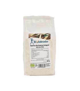 BIOLABRADOR HARINA DE AVENA INTEGRAL SIN GLUTEN -500 G