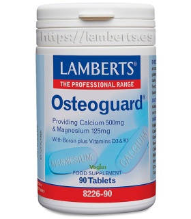 Osteoguard - Calcio, Magnesio, Boro, Vitaminas D3 y K1 - 90 tabletas