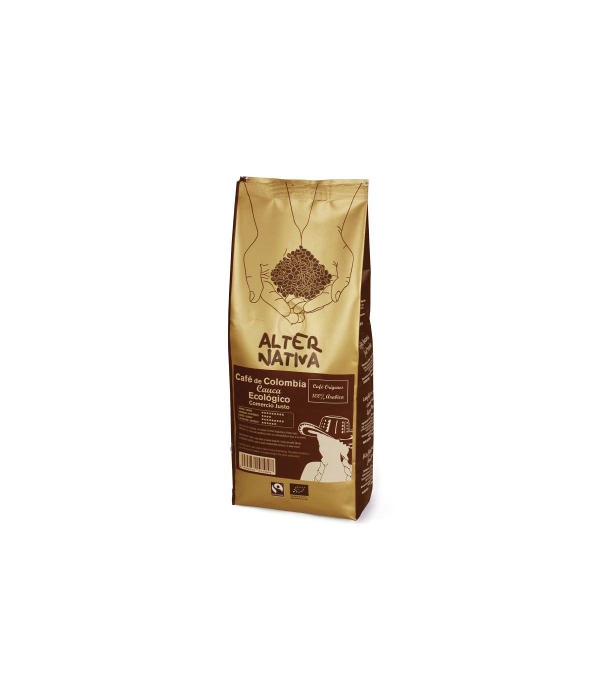ALTERNATIVA - CAFE COLOMBIA CAUCA GRANO BIO FT - 500gr