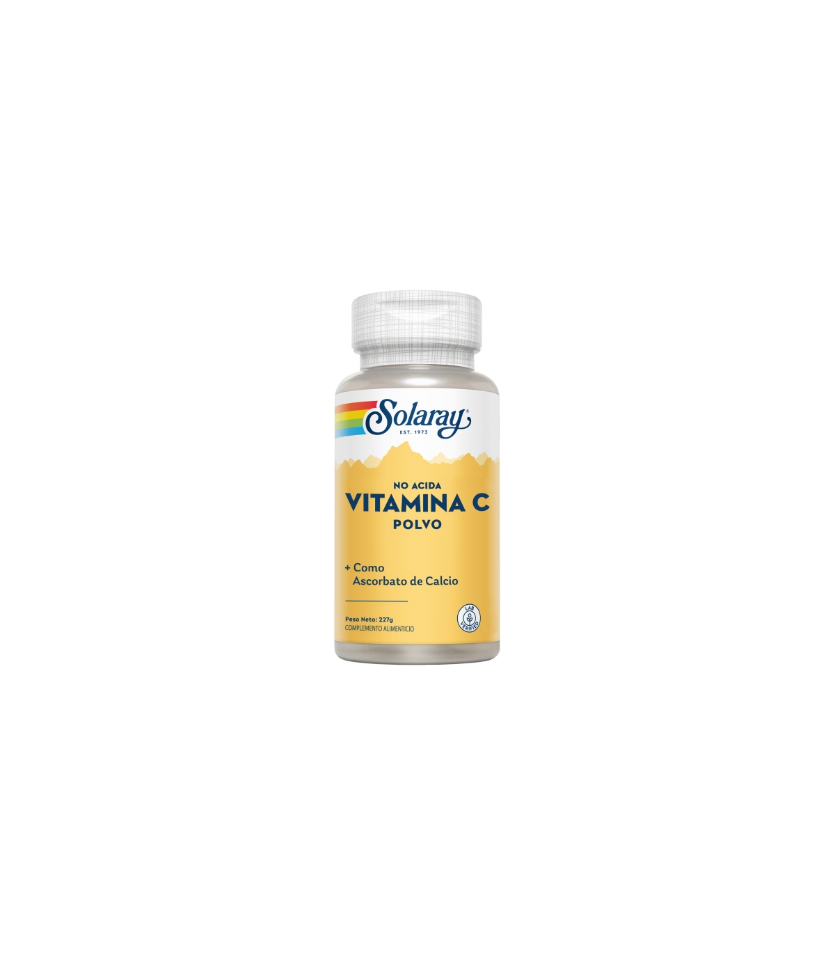 Vitamin C Polvo No acida 5000 mg - 227 g. Apto para veganos