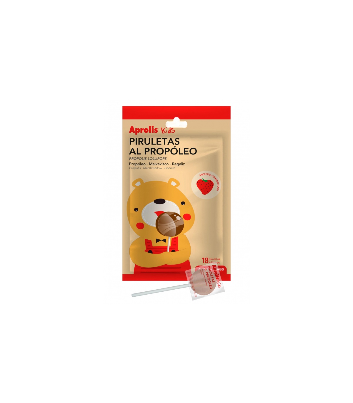 Aprolis Kids - PIRULETAS AL PROPÓLEO - 18 unidades