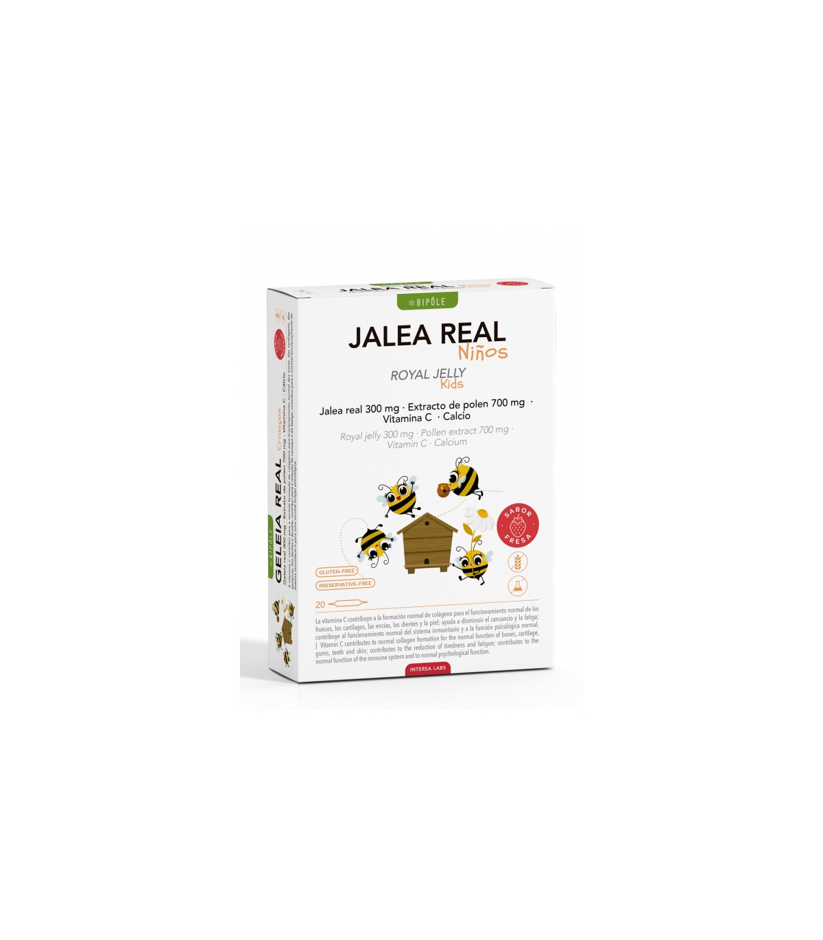 Bipôle - JALEA REAL NIÑOS - 20 ampollas