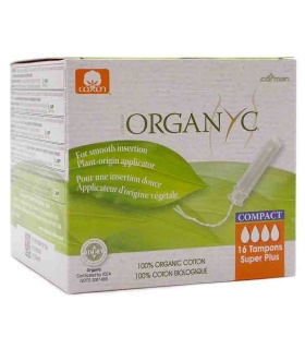 Tampones Súper Plus con Aplicador Compact  - Organyc