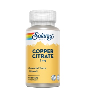 Copper Citrate- 60 VegCaps. Apto para veganos
