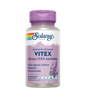 Vitex (Sauzgatillo)- 60 VegCaps- Sin gluten. Apto para veganos.