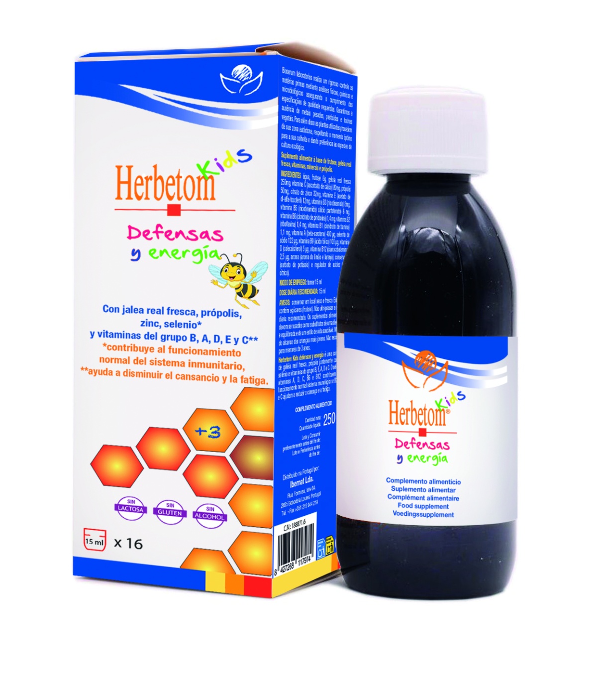 Herbetom Kids Defensas y Energía 250 ml – Bioserum