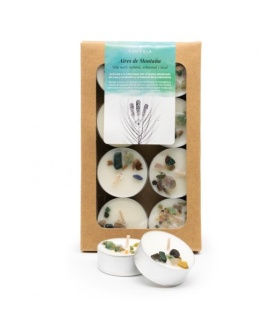 Velas de te aromatizadas - Aires de Montaña - 8uds