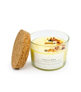 CANVELA - VELA VASO PERFUMADA CANELA EN RAMA - 30H
