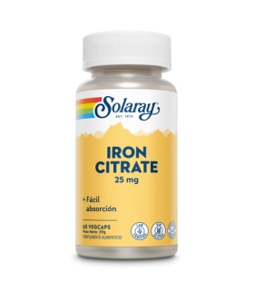 Iron- 60 VegCaps. Sin gluten. Apto para veganos