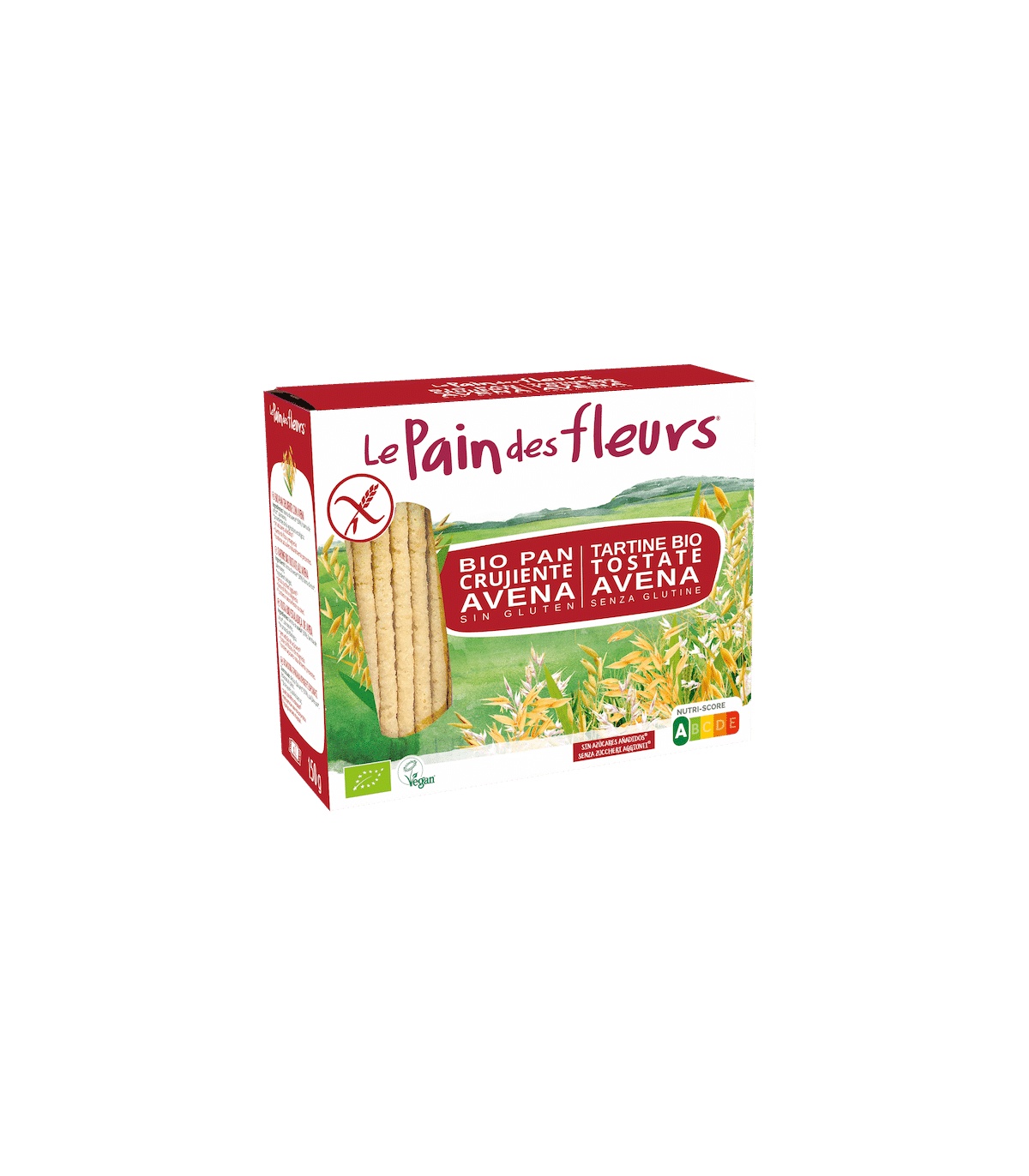 PAN DE FLORES CON AVENA SIN GLUTEN BIO, 150 g