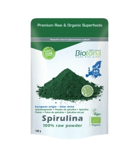 BIOTONA - EUROPEAN SPIRULINA RAW POWDER - 150GR