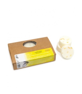 Pack 'Esencia Cítrica' - Velas de té 8uds + Discos aromáticos + Vela vaso Esencia Cítrica