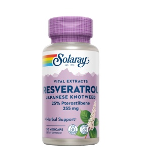 Super Resveratrol 250 mg- 30 VegCaps. Apto para veganos