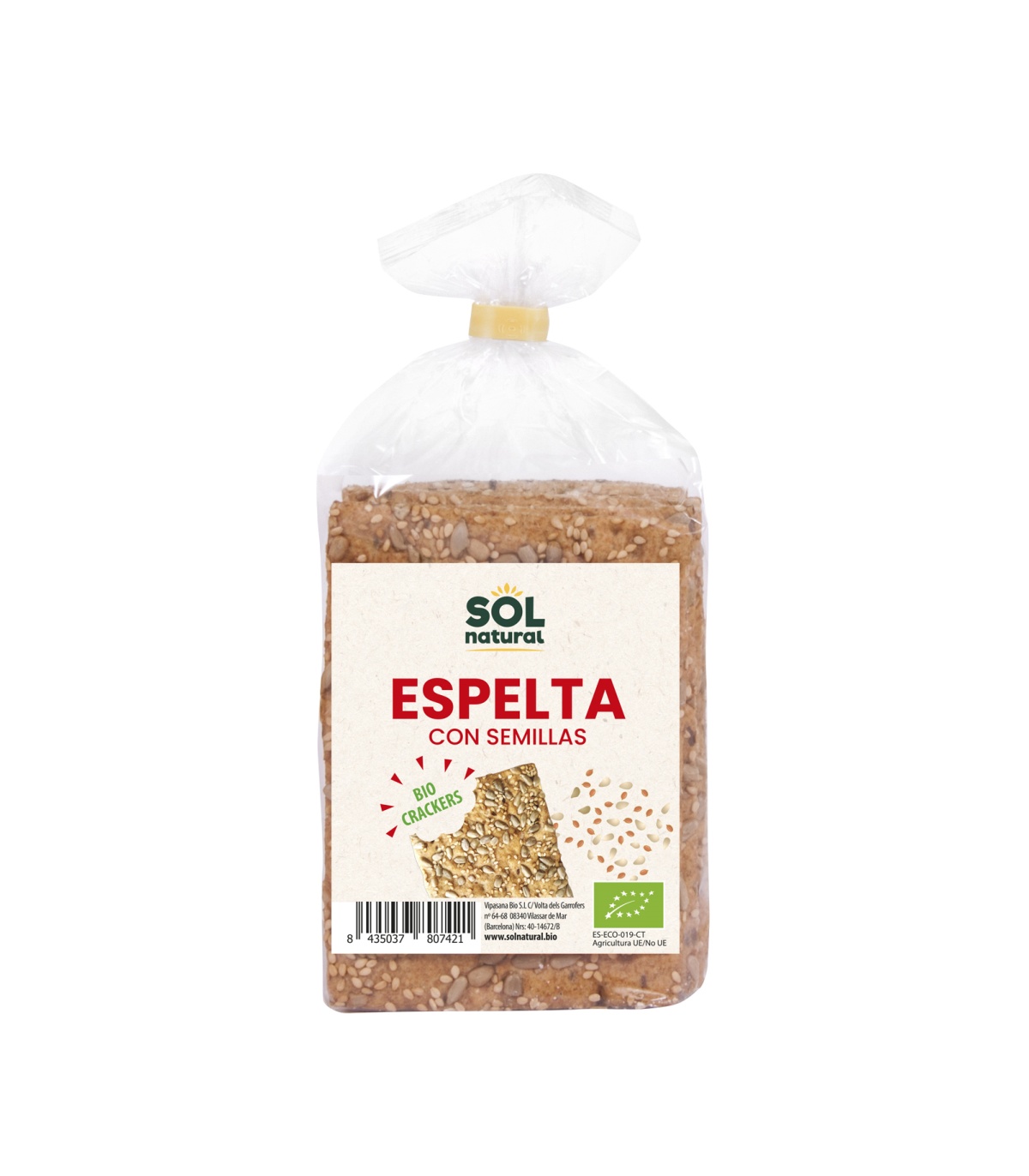 Crackers de espelta bio - 200gr