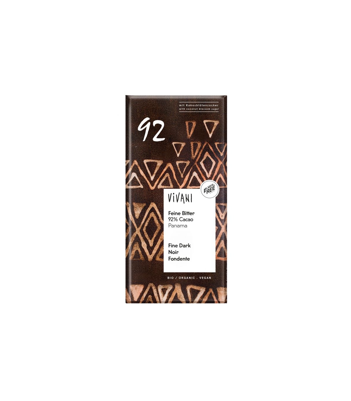 VIVANI - CHOCOLATE NEGRO FINO 92% CACAO - 80GR