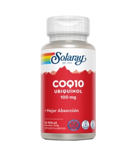 Ubiquinol (Kaneka) CoQ-10- 100mg- 30 perlas. Sin gluten