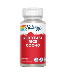 Red Yeast Rice Plus Q10-60 VegCaps. Sin gluten. Apto para veganos