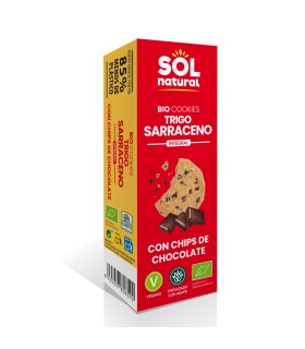 Cookies de trigo sarraceno y chocolate, bio - 170gr