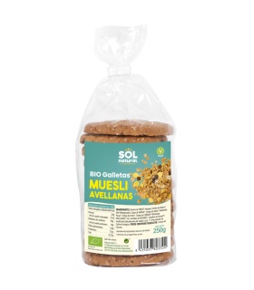 Galletas de muesli con avellanas, bio - 250gr