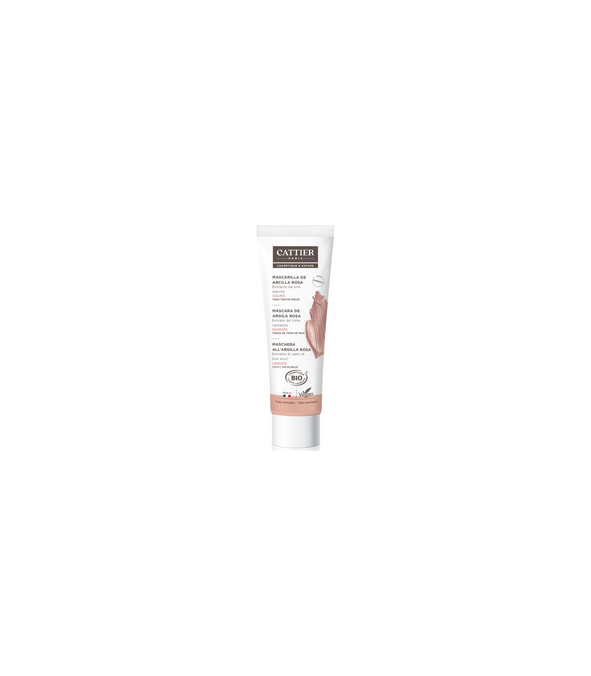 Mascarilla de arcilla rosa para pieles sensibles - 100ml