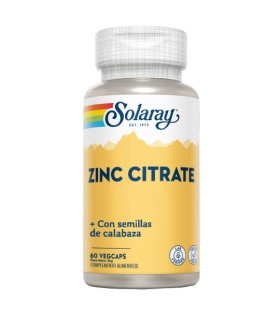 Zinc (25)+ Semilla Calabaza -60 VegCaps. Sin gluten. Apto para veganos.
