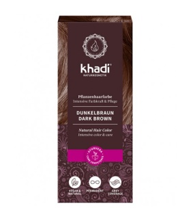 HENNA 100% VEGETALES BIO KHADI - Castaño oscuro - 100gr