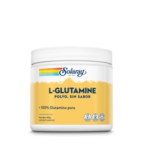 L-Glutamina polvo- 300 g. Sin gluten. Sabor Neutro. Apto para veganos