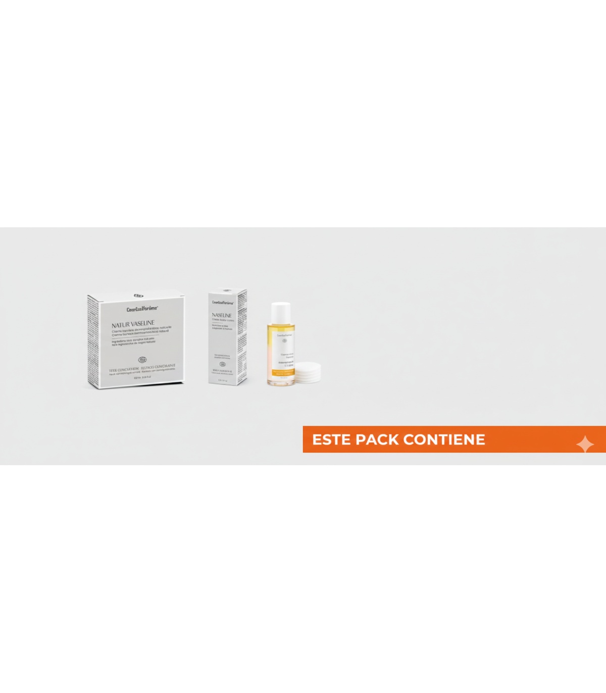 Pack 'Pestañas bonitas' - NATUR VASELINE + LOCIÓN LIMPIADORA DE MAZANILLA + ¡DISCOS DESMAQUILLANTES DE REGALO!