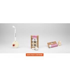 Pack 'Sensaciones' - Ambientador Sólido + Velas de té 8uds + Disco aromático