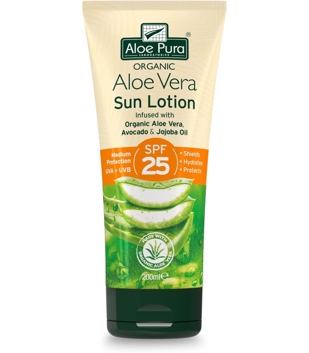 Gel de Aloe vera línea solar SPF 25 - 200 ml