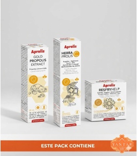 Pack 'Combate el resfriado' - Resfryhelp sobres + Herbaprolis Efervescente + Extracto de Propóleo GOLD