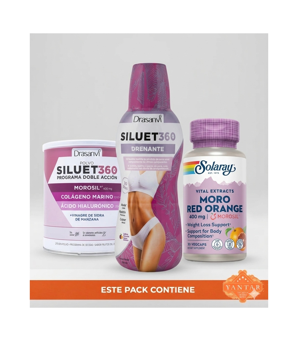 Siluet 360 con Morosil polvo 275 g | Adelgazamiento y belleza