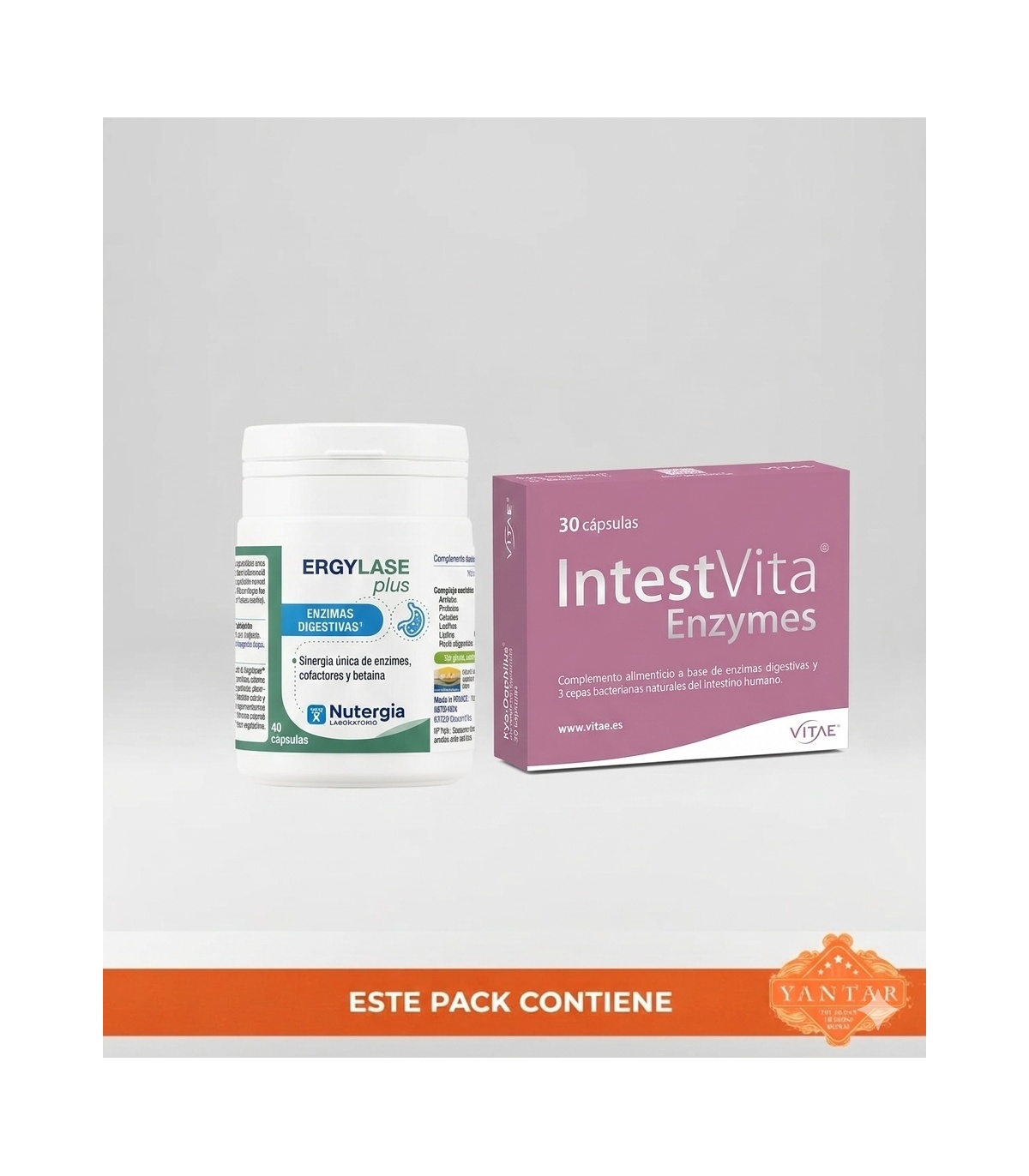 Pack 'Enzimas al rescate' - Ergylase Plus + IntestVita Enzymes
