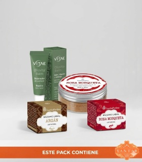 Pack 'Labios irresistibles' - Bálsamo labial Rosa mosqueta + Bálsamo labial Argán + OlioVita balm