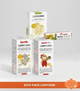 Pack '¡Di adiós a la alergia!' - LERIFORM ADULTOS + LERIFORM KIDS + LERIFORM  60 CÁPSULAS + RINISTOP ROLL-ON