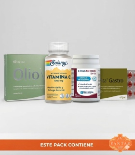 Pack '¡La mejor nutricosmética para tu piel!' - Oliovita 60 cápsulas + Oliovita Gastro + Ergyantiox Forte + Vitamina C 1000