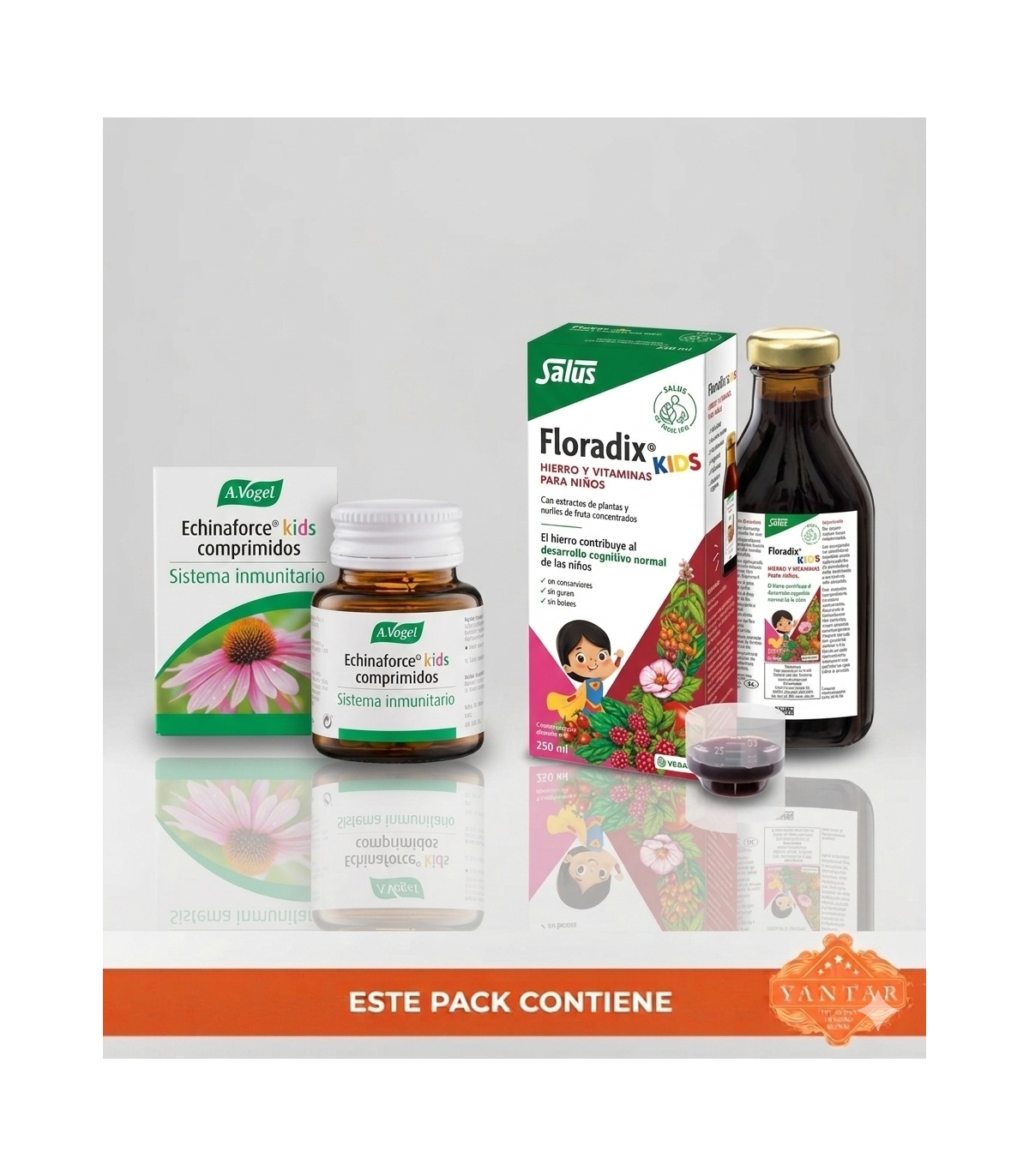 Pack ahorro 'Kids defense' - 2 Floradix Kids + Echinaforte Kids