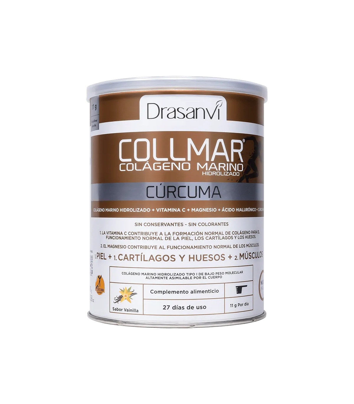 Collmar - Colágeno y Magnesio Cúrcuma, sabor limón - 300gr