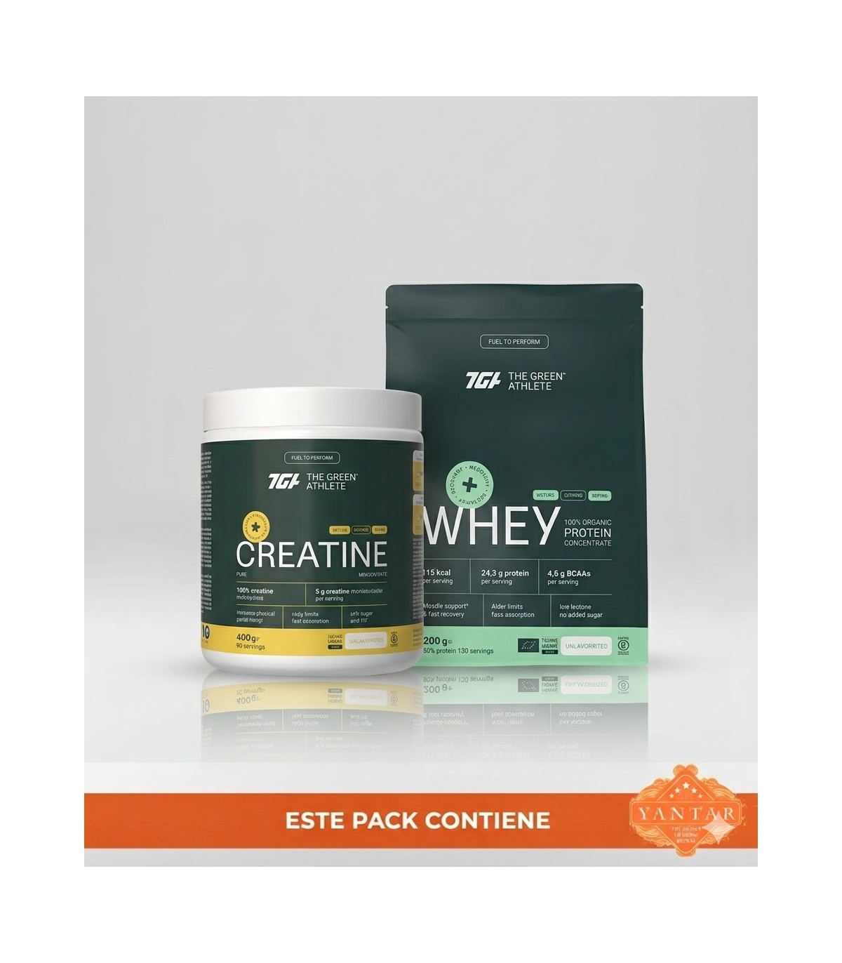 Pack 'Protege tus músculos durante la menopausia' - CONCENTRADO DE PROTEÍNA DE SUERO + CREATINA MONOHIDRATO